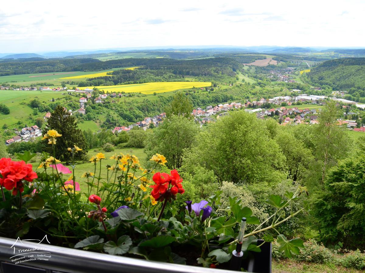 Die Triniushuette "Thueringens Schoenste Aussicht" Rauenstein Экстерьер фото
