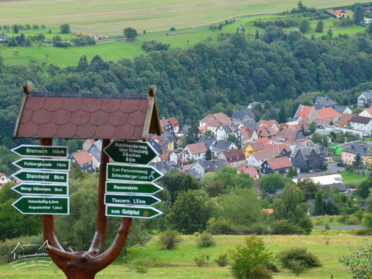 Die Triniushuette "Thueringens Schoenste Aussicht" Rauenstein Экстерьер фото