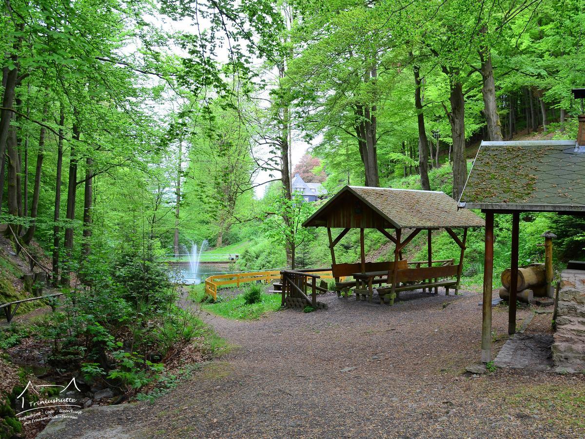Die Triniushuette "Thueringens Schoenste Aussicht" Rauenstein Экстерьер фото